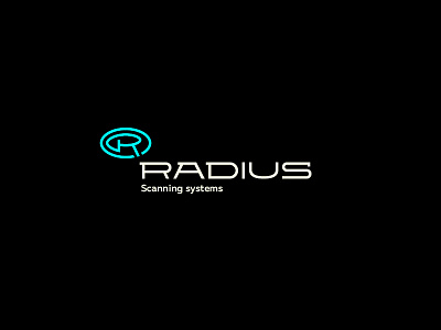 Radius // Scanning system analysis branding lettering lineart logo logotype scanning technology type typography