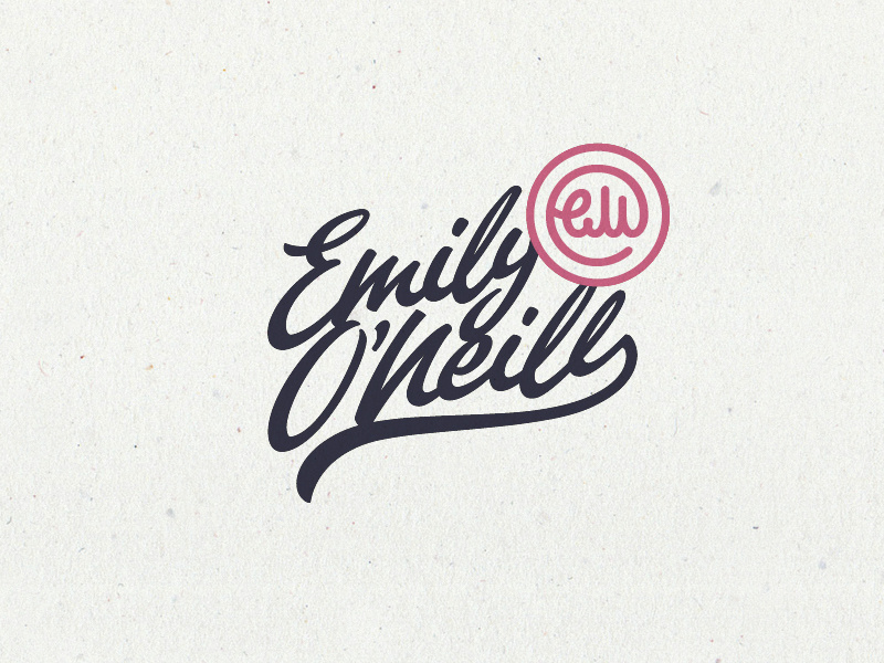 Em. Emily O'Neill type line music typography branding mark togotype lettering logo indie