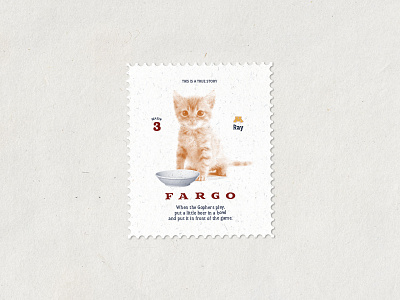 Fargo // Stamposters cat fargo font illustration lettering letters poster quote stamp typeface