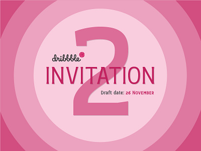 Dribbble invitation design draft dribbble. invitation font invite newplayer player typography welcome