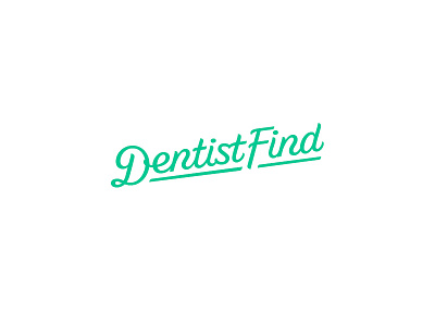 DentistFind dentist freshness lettering letters letterworks logo mint type typeface typography