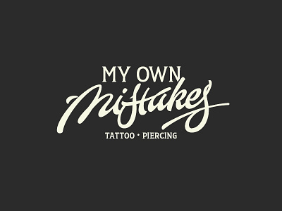 My own mistakes brush design font lettering letters letterworks logo type typeface typography