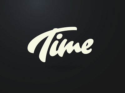 Time brush design lettering letters letterworks logo time type typeface typography