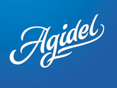 Agidel (it means White River in Bashkir) agidel branding brush calligraphy design graphic design lettering letters logo logotype script type typography ufa wordmark