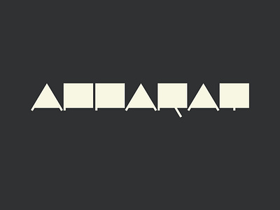 Apparat apparat branding design fanart font lettering letters logo logotype lp5 type typeface typography vector