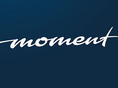 moment brush calligraphy lettering logo type typography
