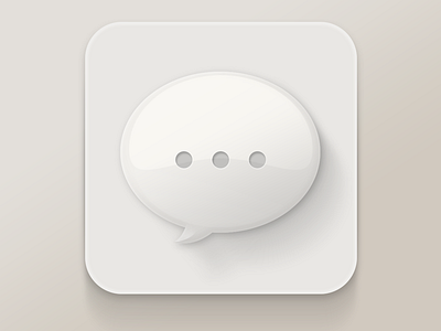 White Bubble bubble chat icon white