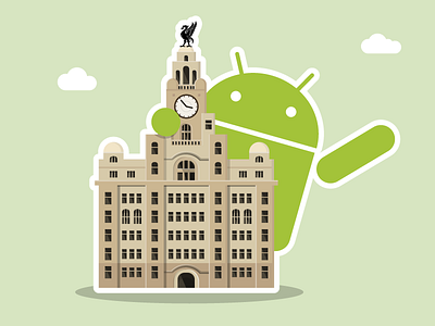 Liverpool Android android building droid graphic liverbird liverpool