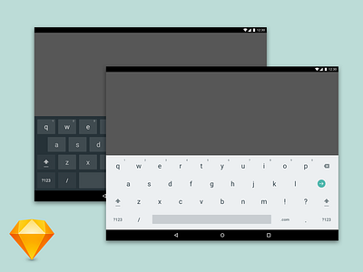 Android Tablet Keyboard Sketch Freebie