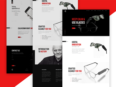 CGO smart glasses homepage design
