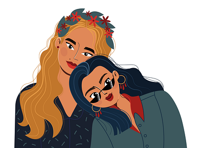 Girls are girls beauty dailyuichallenge design drawthisinyourstyle dribbble dtiys friends friendship girl girls hello dribbble illustration inspiration people ui uidesign vector vector illustration