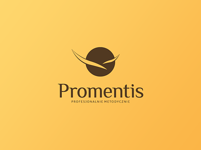 Promentis bird branding identity logo logotype promentis sun
