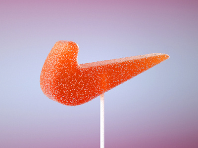 Nike Candy 3d c4d candy cgi cinema4d design lolipop nike octane otoy sugar swoosh