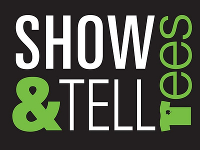 Show & Tell Tees Logo branding design logo vector