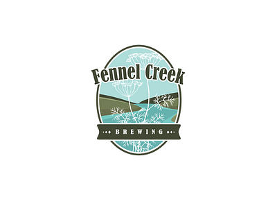 Fennel Creek Brewing adobe illustrator branding design logo vector