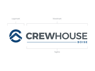 Crewhouse Logo Breakdwon branding graphic design logo logomark