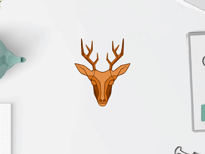 Deer Hunter animal logo branding concept custom logo deer logo illustration logo logo design logos logotype monogram logo vector