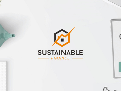 Sustainable Finance branding concept custom logo design finance home logo illustration logo logo design logos logotype modern logo vector window logo