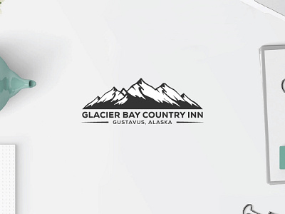 Glacier Bay branding concept custom logo design illustration logo logo design logotype modern logo mountain logo typography vector