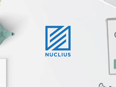 Nucleus branding concept custom logo illustration logo logo design minimal modern logo monogram logo typography