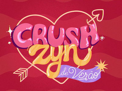 Lettering CrushZyn branding design illustration logo motion typography