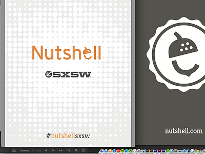 Nutshell print design branding color palette design graphic design logo design print design swag typography