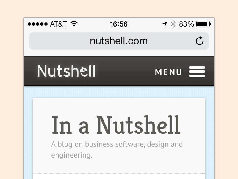 Responsive Nutshell Design by Nutshell on Dribbble