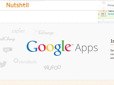 Nutshell web design app branding css home page html logo design mobile nutshell peach ui design web design