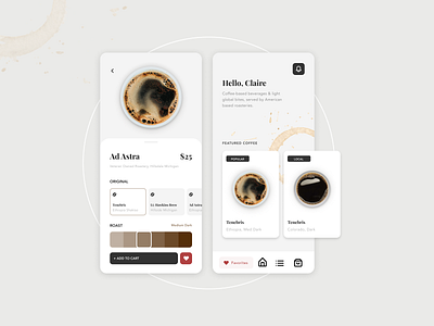 Coffee App coffee dailyui design graphic design landing page mobile design modern typography ui ui ux ux website