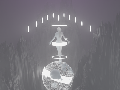 Release 3d animation blender future graphic design illustration landing page modern nft ui