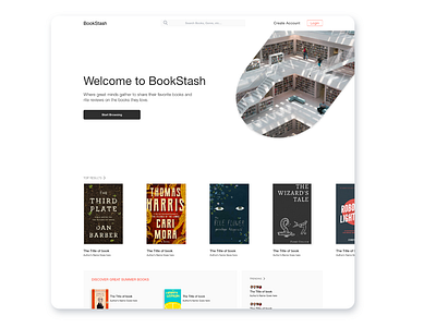 BookStash app books branding cyphersociety design landing design landing page modern sketch ui ux website