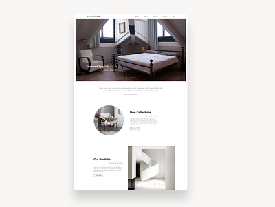 XO Interior design graphic design landing page modern sketch ui ui ux ux web website
