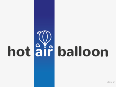 hot air balloon art blue branding design flat icon identity illustration illustrator lettering logo minimal mobile sketch type typography ui ux vector
