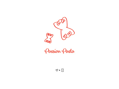 passion pasta branding bussines card design flat heart icon icons illustration illustrator inspiration logo logodesign logodesignersclub logoinspiration love minimal passion ui ux vector
