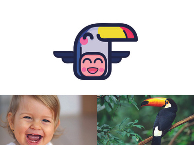 toucan mask app art bird bird illustration design flat icon icons illustraion illustration illustrator inspiration logo minimal mobile toucan typography ui ux vector