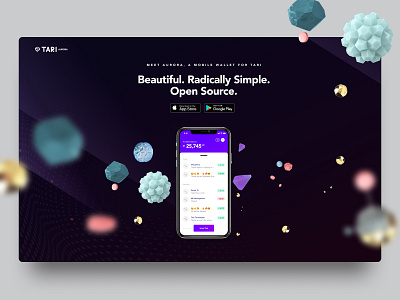 Tari Aurora Landing Page