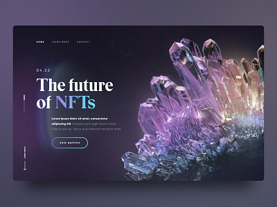 NFT Landing Page Concept