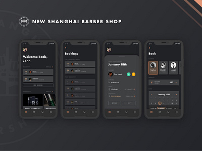 Booking App Concept app clean dark design minimal mobile ui