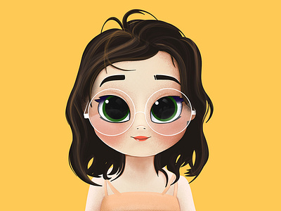 Cute Girl Portrait art artwork chibi cute illustration portrait procreate procreate art