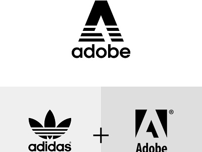 Adobe Adidas branding logo vector