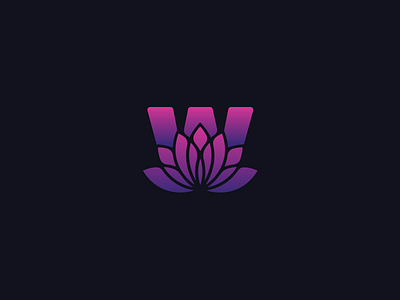 Lotus Why Logo branding flower identity logo lotus monogram name why