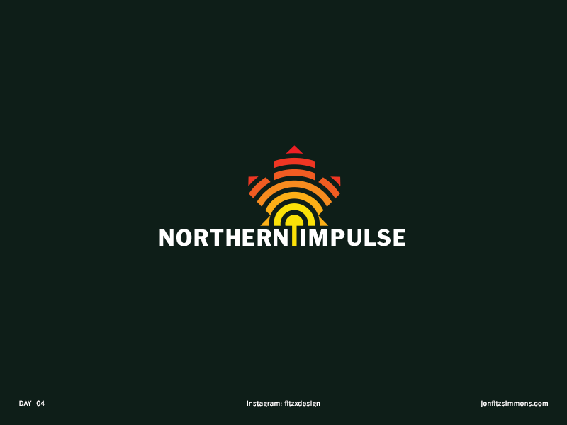 Daily Logo 04 - Northern Impulse dailylogochallenge dailylogo canadian impulse northern challenge daily identity branding mark logo