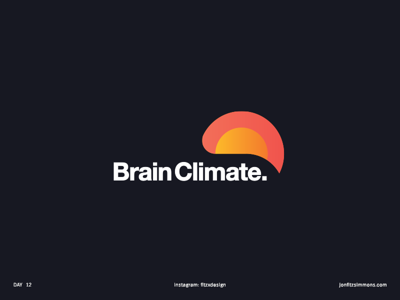Daily Logo 12 - Brain Climate dailylogochallenge dailylogo bird mental health climate brain challenge daily identity branding mark logo