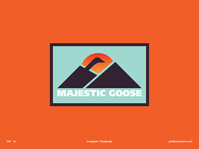 Daily Logo 13 - Majestic Goose badge branding challenge daily dailylogo dailylogochallenge goose identity logo majestic mark patch