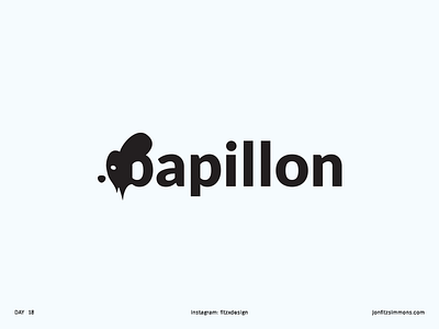 Daily Logo 18 - Papillon Dog