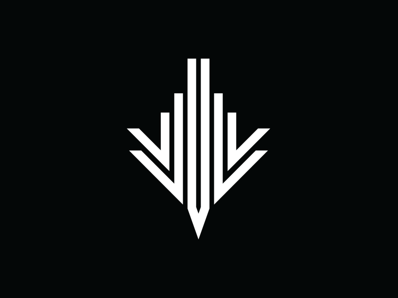 Diving Bird simple lines diving bird logo identity branding