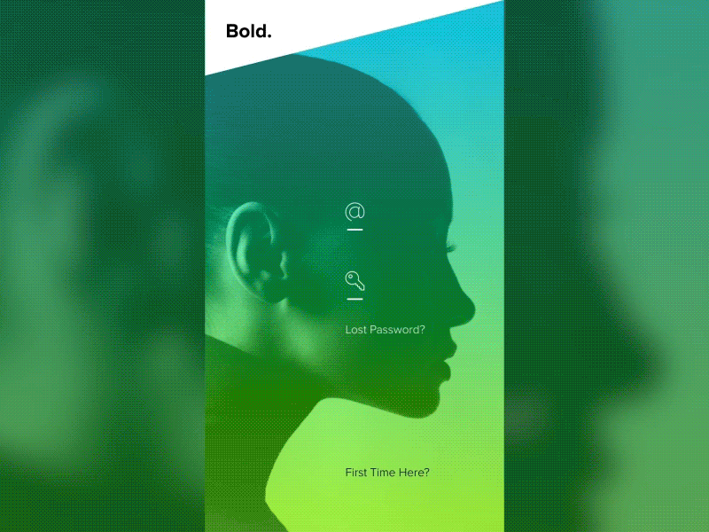 Bold Login Concept 2018 adobe animation app branding color concept design digital dogan gradient login mobile ozer responsive typography ui ux web xd