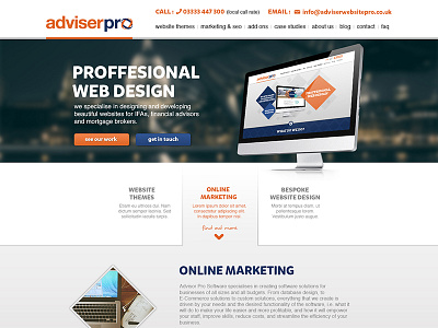 Agency showcase website agency blue graphic design orange portfolio responsive web design