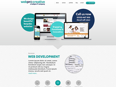 Creative agency website design creative iphone portfolio responsive tablet website design