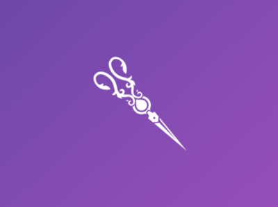 vintage scissors logo